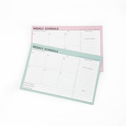 Pastel Theme Weekly Planner Stationery Set One Dollar Only