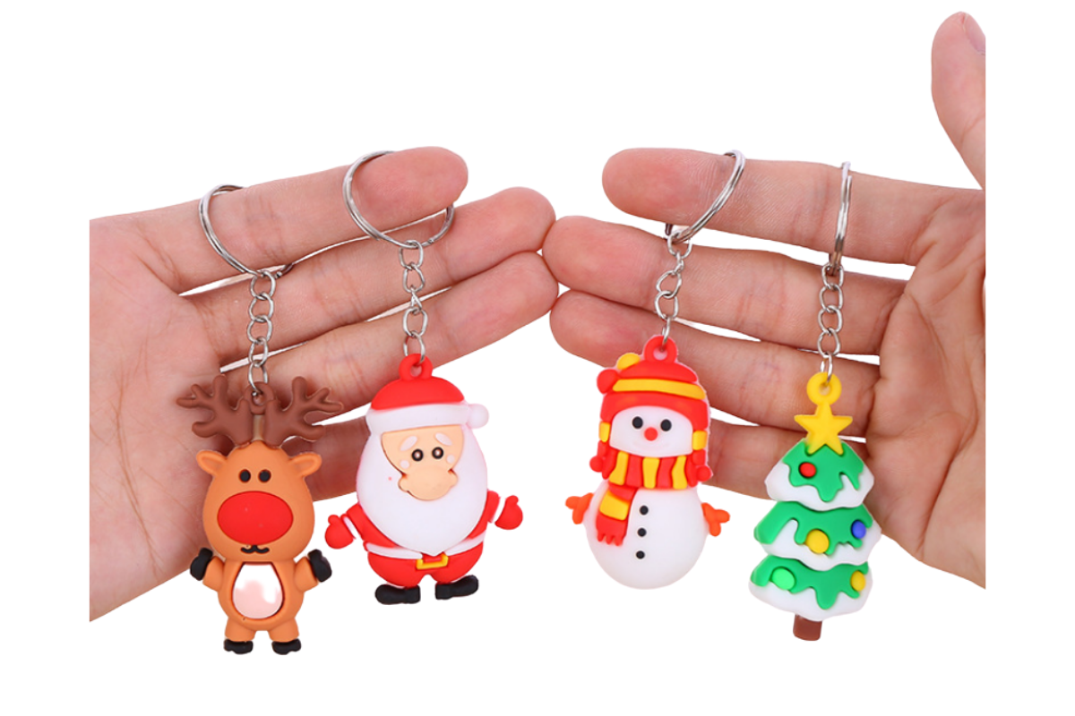 Santa Key Rings Christmas Design Key Ring – One Dollar Only