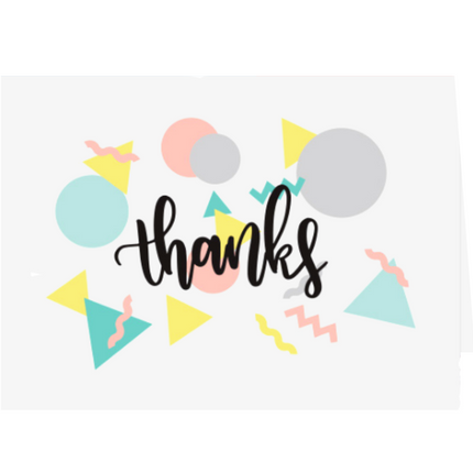 Thank You Greeting Card Everyday Stationery One Dollar Only