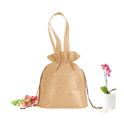 Chinese New Year Solid Colour Non-Woven Drawstring Bag Seasonal One Dollar Only