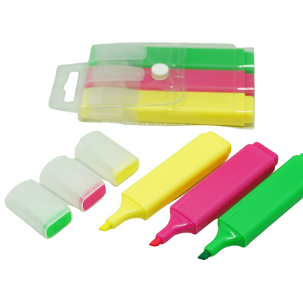 Set of 3 Highlighters Everyday Stationery One Dollar Only