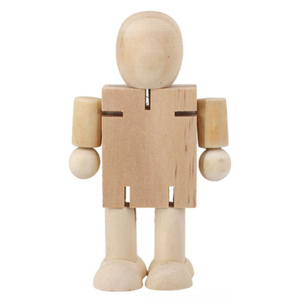 DIY Painting Wooden Doll Art Craft & D.I.Y One Dollar Only