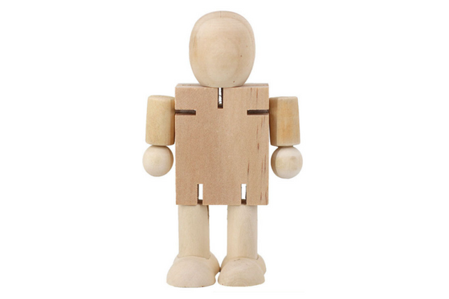 DIY Painting Wooden Doll Art Craft & D.I.Y One Dollar Only