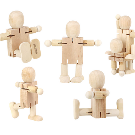 DIY Painting Wooden Doll Art Craft & D.I.Y One Dollar Only