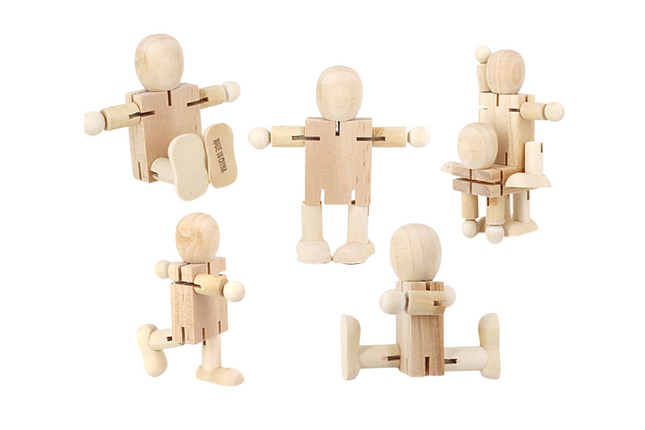 DIY Painting Wooden Doll Art Craft & D.I.Y One Dollar Only