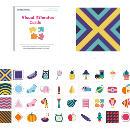 Multicolour Vision Stimulation Flash Cards Games and Toys One Dollar Only