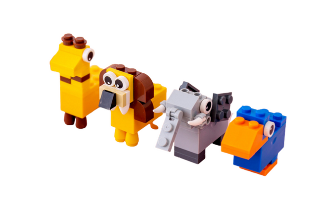 Animals Building Blocks Pencil Sharpener Everyday Stationery One Dollar Only