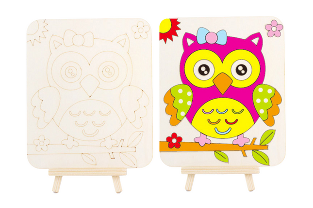 DIY Painting Board with Easel Art Craft & D.I.Y One Dollar Only