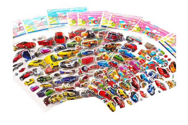 Transport Theme 3D Stickers Stickers One Dollar Only
