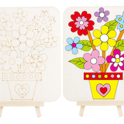 DIY Painting Board with Easel Art Craft & D.I.Y One Dollar Only