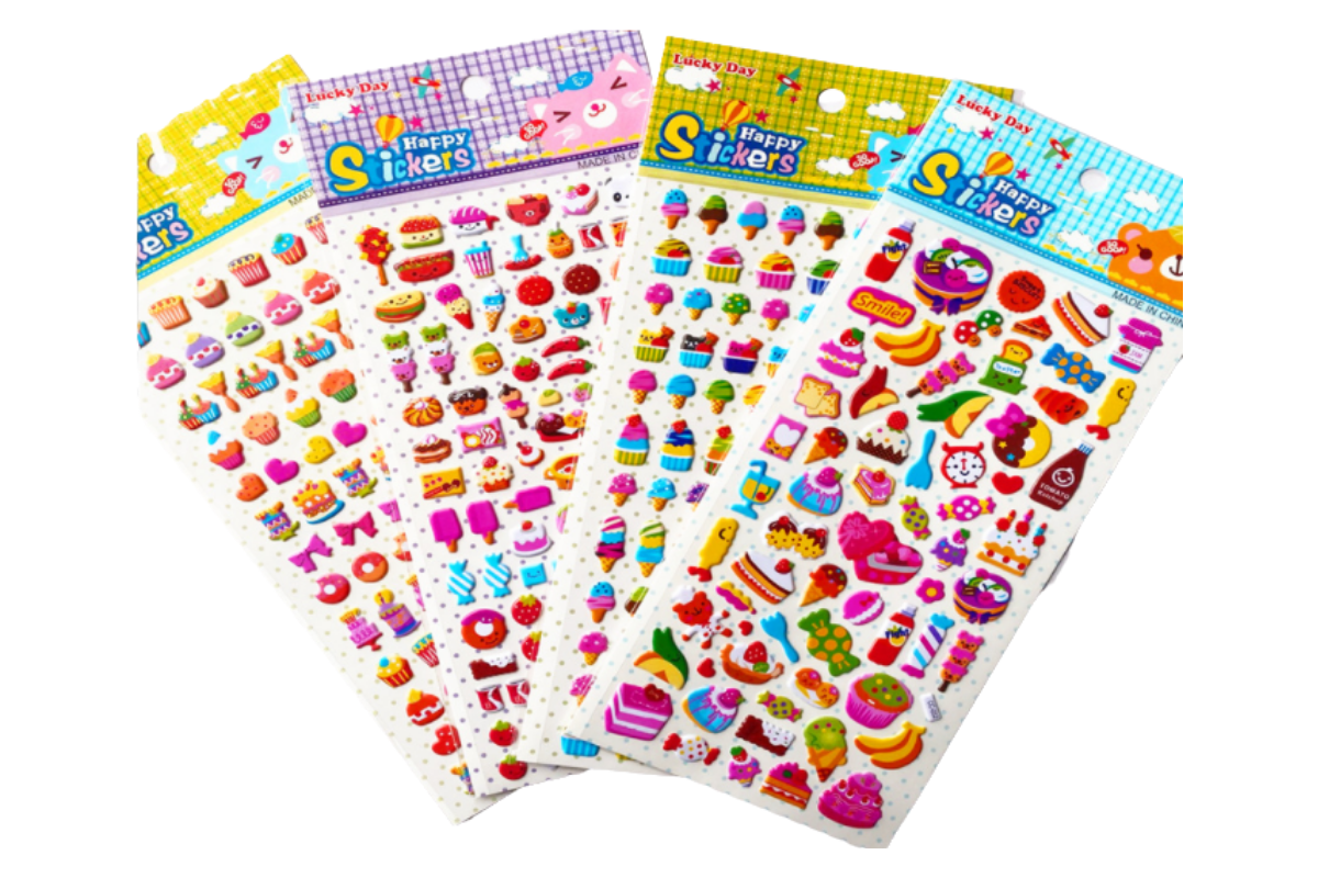 Desserts Theme 3D Stickers Stickers One Dollar Only