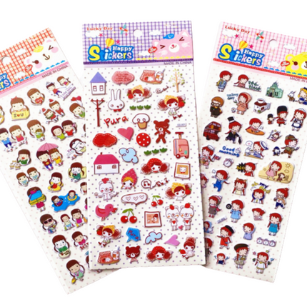 Boys and Girls Theme 3D Stickers Stickers One Dollar Only