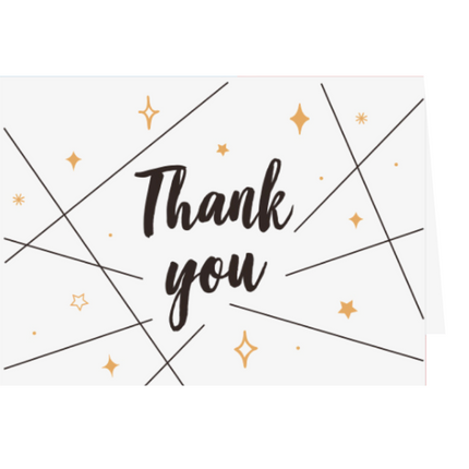 Thank You Greeting Card Everyday Stationery One Dollar Only