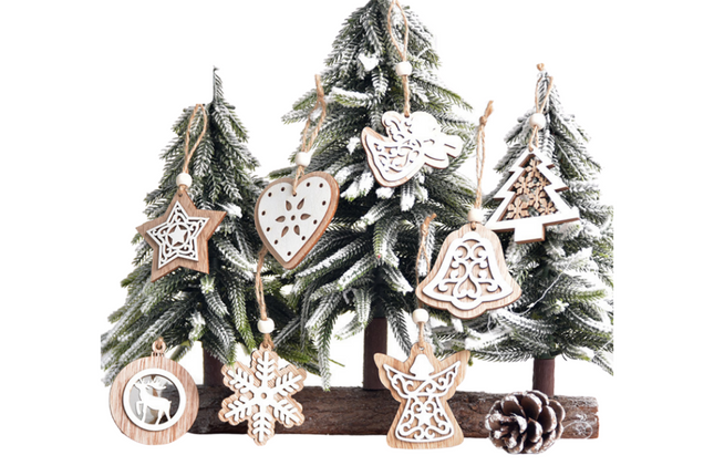 Christmas Tree Wooden Decor Seasonal One Dollar Only