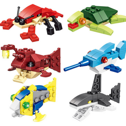 Marine Animals Themed Building Blocks Toy Games and Toys One Dollar Only