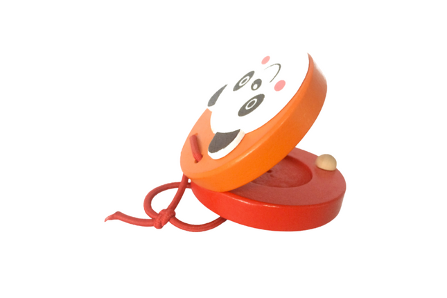 Cartoon Design Wooden Castanets Games and Toys One Dollar Only