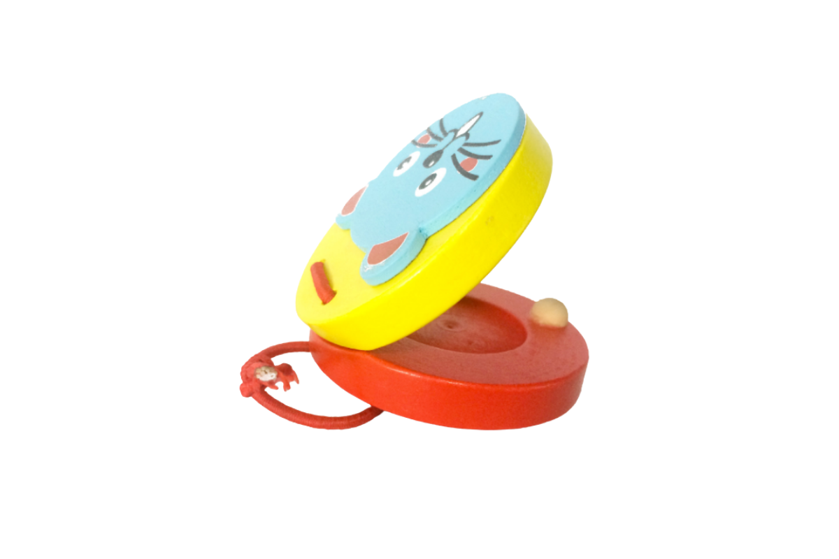 Cartoon Design Wooden Castanets Games and Toys One Dollar Only