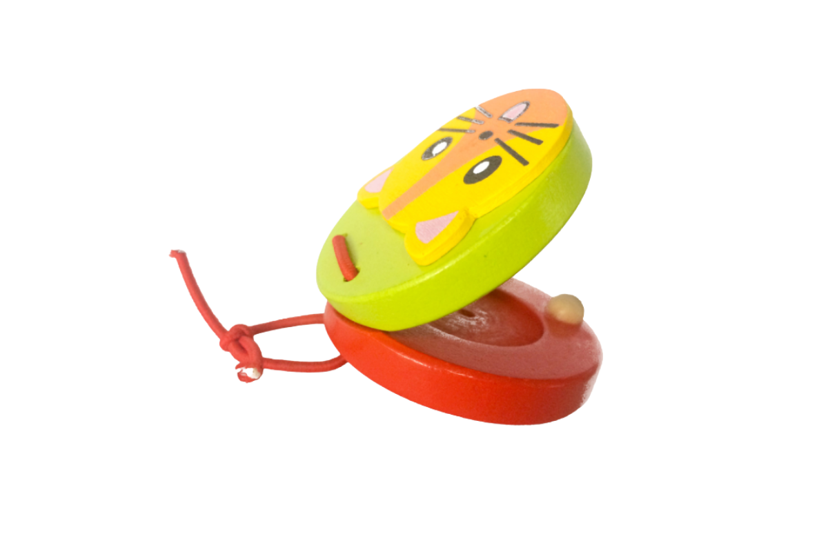 Cartoon Design Wooden Castanets Games and Toys One Dollar Only