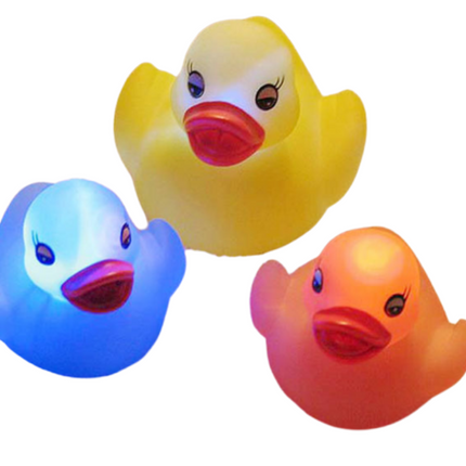 LED Light Up Rubber Duck Games and Toys One Dollar Only