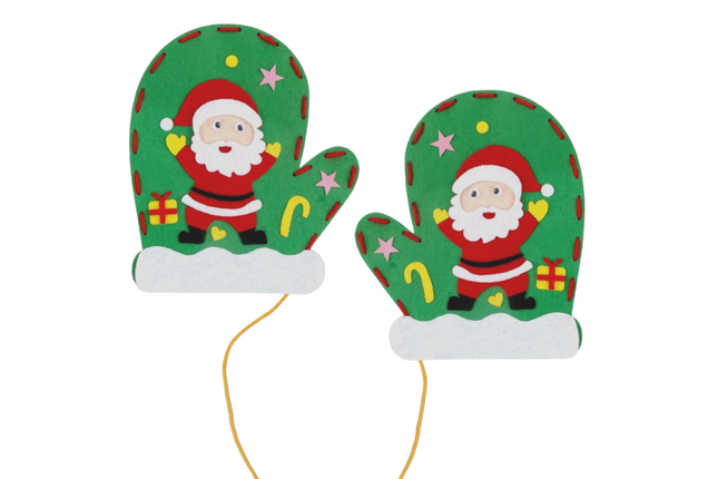 DIY Christmas Mittens Seasonal One Dollar Only