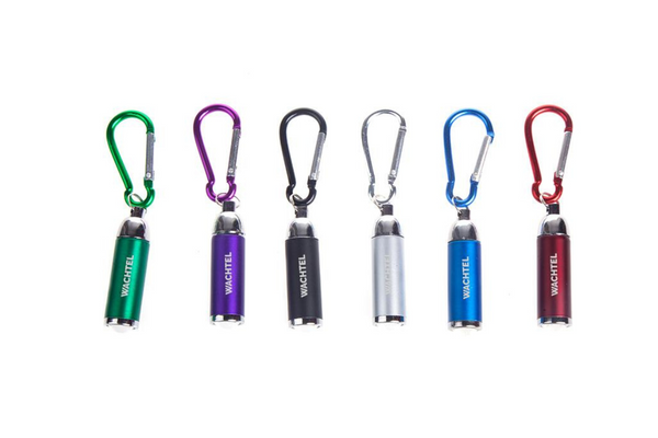 Coloured Mini Torch Light With Matching Carabiner