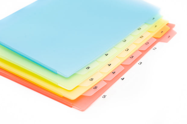 Premium 5 Compartment L-Folder Files and Folders One Dollar Only