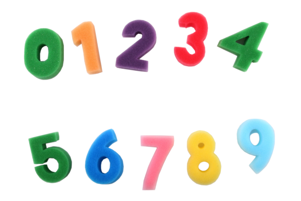 Number Design Painting Sponge Stamp – One Dollar Only