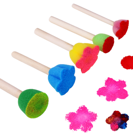 Mini Flower Sponge Brush Art Craft & D.I.Y One Dollar Only