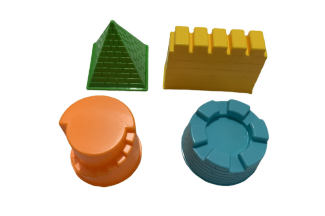Castle Design 4-Piece Sand Mold Games and Toys One Dollar Only