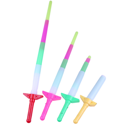 Telescopic Glowing Toy Sword Games and Toys One Dollar Only