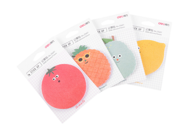 Fruit Shape Notepad Post-it One Dollar Only