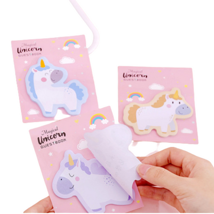 Unicorn Shape Notepad Post-it One Dollar Only