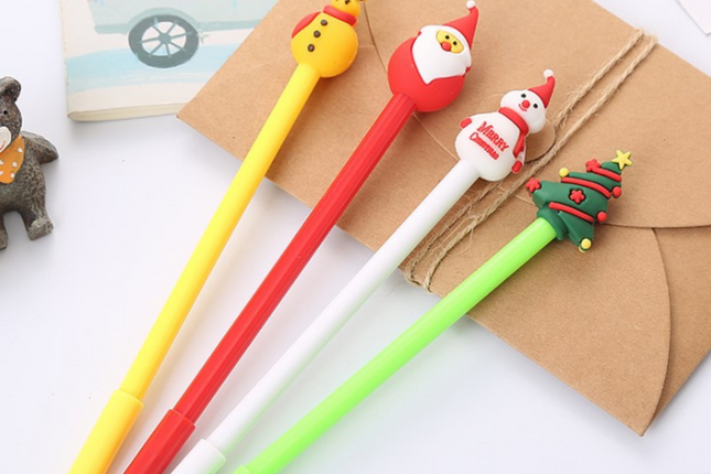 Christmas Theme Gel Pen Seasonal One Dollar Only