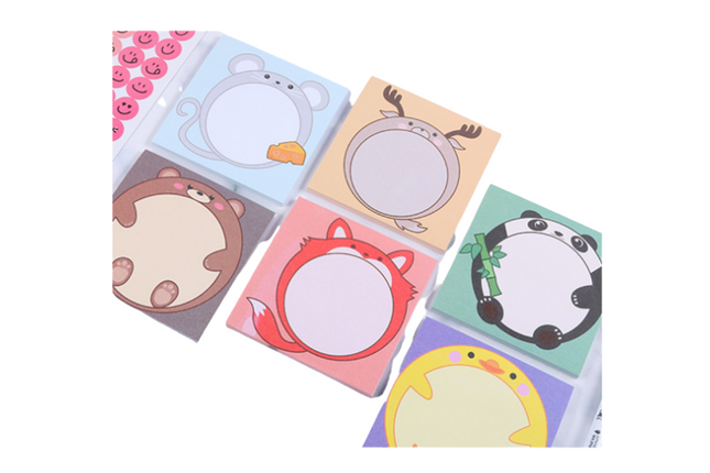 Cute Cartoon Animal Design Notepad Post-it One Dollar Only