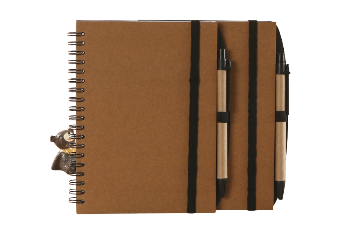 Kraft Ring Notebook With Pen Notebooks One Dollar Only
