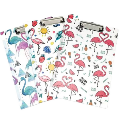 Flamingo Pattern Clipboard Files and Folders One Dollar Only