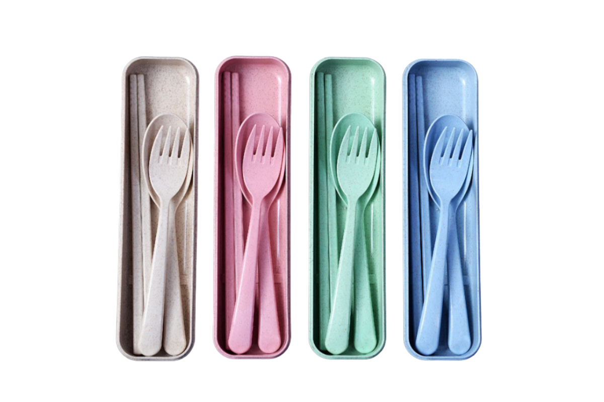 Wheat Fibre Cutlery Set Sports & Outdoor One Dollar Only