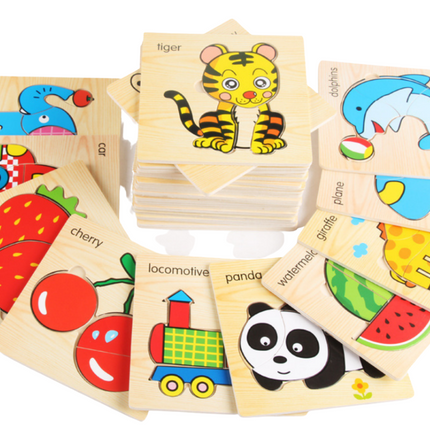 Animal Design Wooden Jigsaw Puzzle Games and Toys One Dollar Only