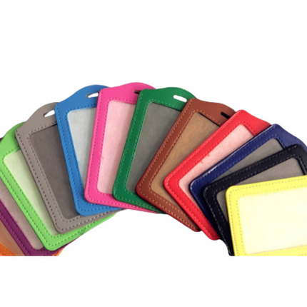 Vertical Leather ID Card Holder Cases One Dollar Only