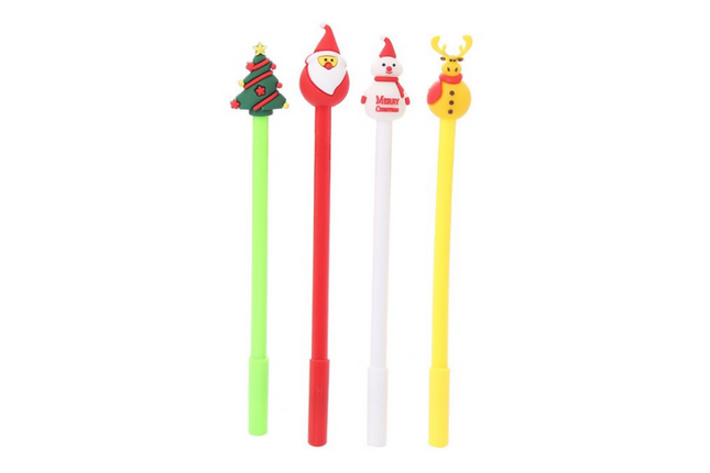 Christmas Theme Gel Pen Seasonal One Dollar Only