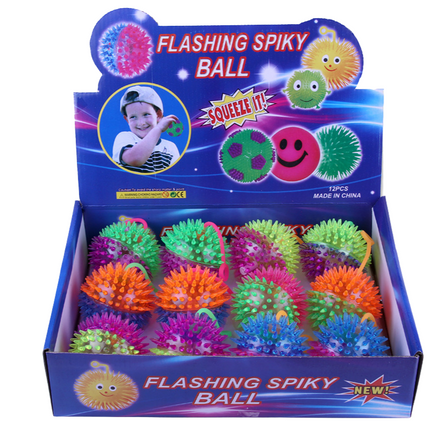 Flashing Spiky Ball Games and Toys One Dollar Only