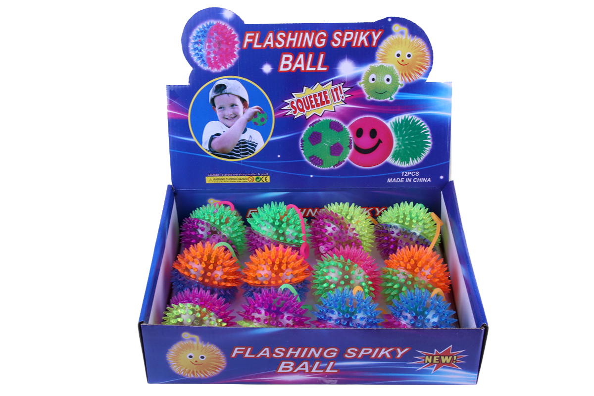 Flashing Spiky Ball Games and Toys One Dollar Only