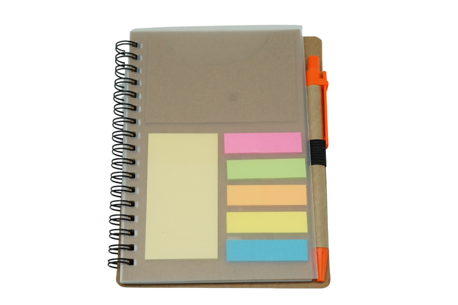 A5 wire-o Notebook with Post It One Dollar Only