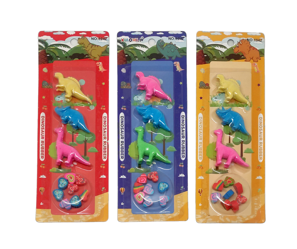 Dinosaur Theme Eraser Set – One Dollar Only