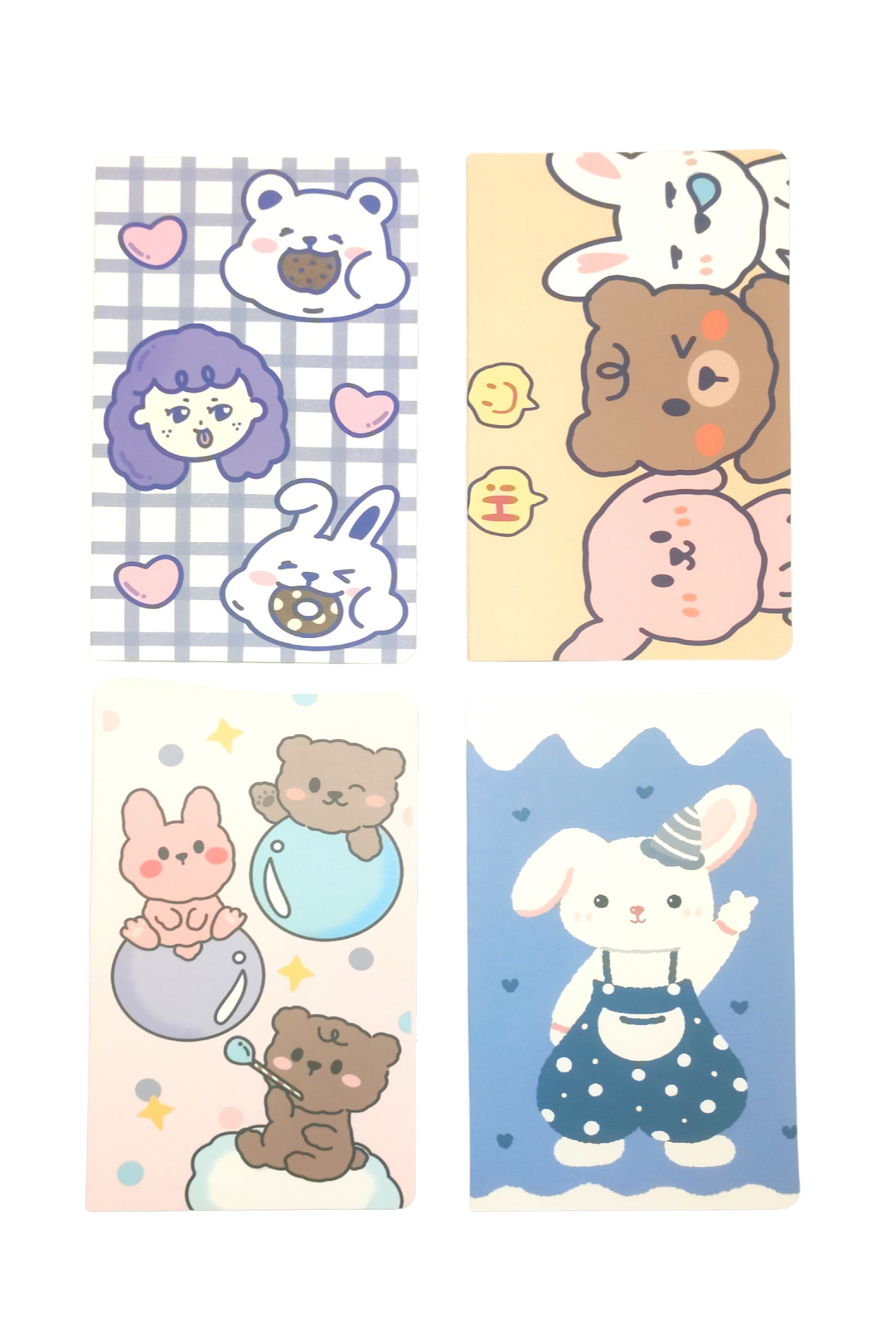 A5 Rabbit A5 Notebooks Bunny Rabbit Design Cartoon Pattern Paper Cover Mini Note ...