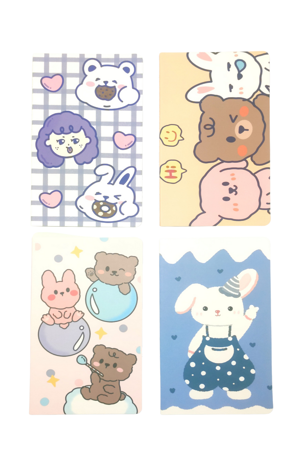 A5 Notebooks Bunny Rabbit Design Cartoon Pattern Paper Cover Mini Note ...