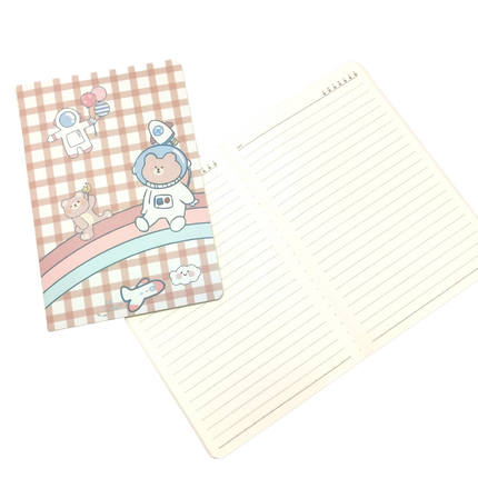 A5 Notebooks Cute Astronaut Design Cartoon Pattern Paper Cover Mini Notebook
