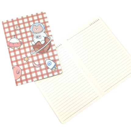 A5 Notebooks Cute Astronaut Design Cartoon Pattern Paper Cover Mini Notebook