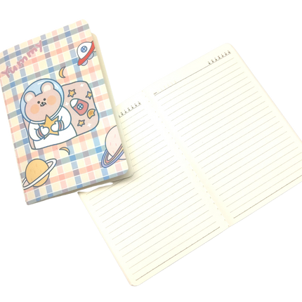 A5 Notebooks Cute Astronaut Design Cartoon Pattern Paper Cover Mini Notebook