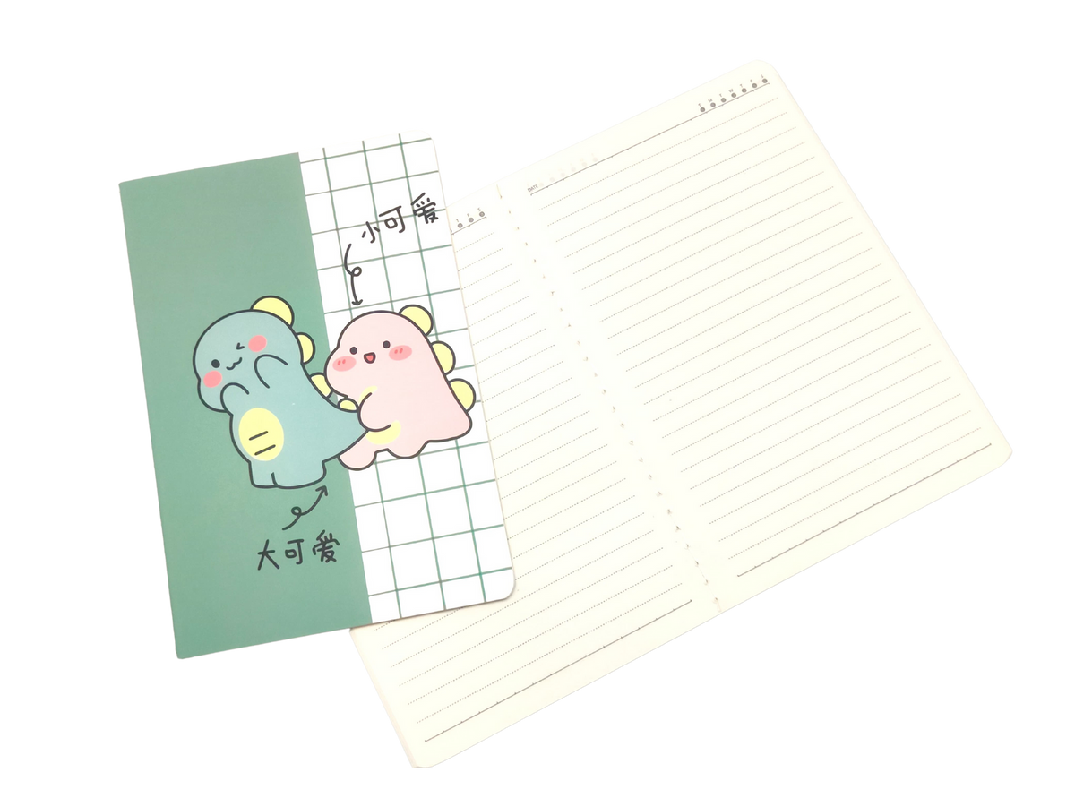 A5 Notebooks Cute Dinosaur Design Cartoon Pattern Paper Cover Mini Notebook